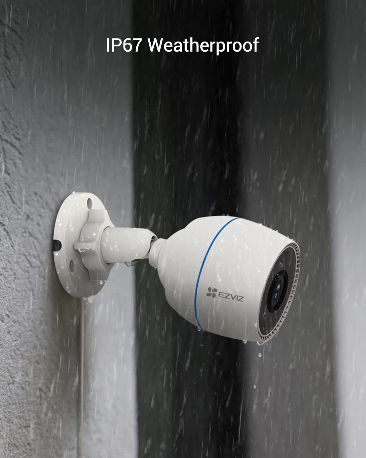 EZVIZ Security Camera Outdoor, 1080P WiFi Camera with Motion Alert, 100ft Night Vision and IP67 Waterproof, Compatible with Alexa Google Home | C3TN C3TN-1080P
