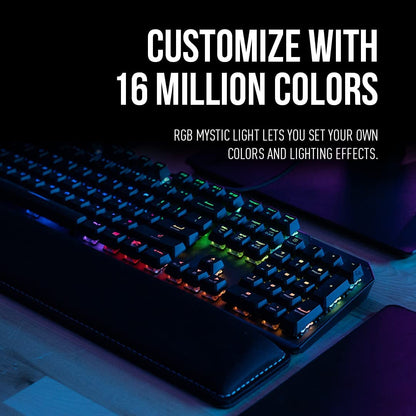 MSI Vigor GK50 Elite LL Mechanical Gaming Keyboard, Kailh Blue Switches, RGB Mystic Light VIGOR GK50 ELITE LL US