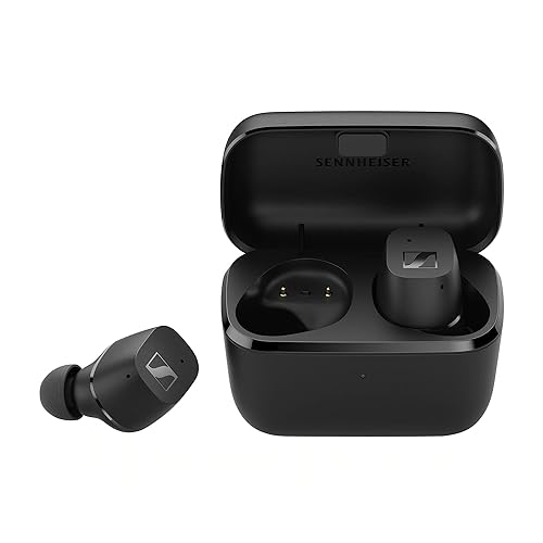 Sennheiser CX True Wireless Earbuds - Bluetooth in-Ear Headphones for Music and Calls with Passive Noise Cancellation, Customizable Touch Controls, Bass Boost, IPX4 and 27-Hour Battery Life, Black