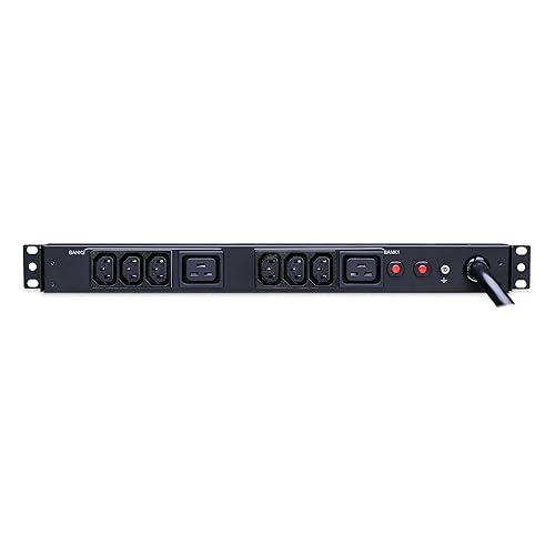 CyberPower PDU30BHVT8R Basic PDU, 208-230V/30A (Derated to 24A), 8 Outlets, 10ft Power Cord, 1U Rackmount