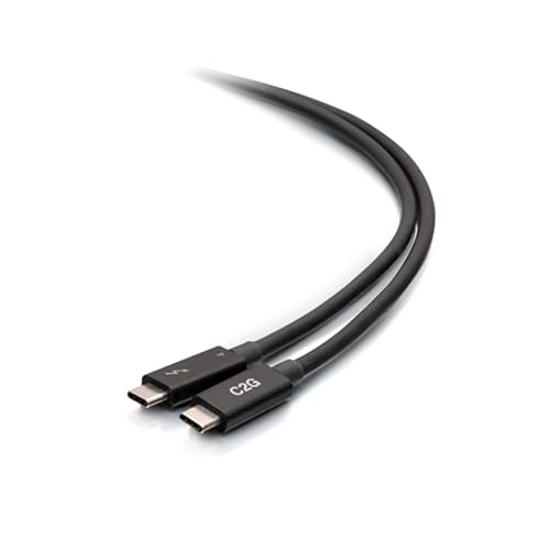 C2g 2.5ft Thunderbolt 4 Cable - Usb C Thunderbolt 4 Cable - 100w - 40gbps - 8k 60hz - 2.50 Ft Thunderbolt 4 A/v Cable For Smartphone, Notebook, Tablet, Computer, Mobile Device - First End: 1 X Thunderbolt 4 Type C - Male - Second End: 1 X Thunderbolt