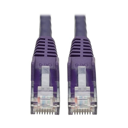 Tripp Lite N201-015-PU 15' Cat6 Gigabit Ethernet Snagless Molded Patch Cable UTP Purple RJ45 M/M 15' 15-ft. Purple