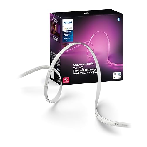Philips Hue Solo Lightstrip 10 feet - LED Bulb - Voice Control - 1700 lm Lumens - Ceiling Mountable, Floor-mountable - for Home, Living Room, Bedroom, Kitchen - Alexa, Google Assistant, Apple HomeKit Supported