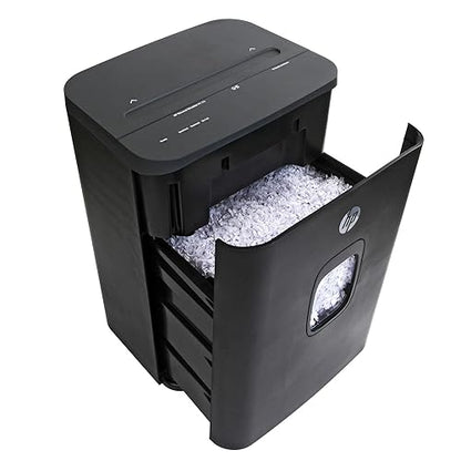 HP - Paper Shredder Micro Cut, 16-Sheet Manual Feed, Shreds Credit Cards & Staples, Heavy Duty Paper Shredder for Home Use with 7.4 Gallon Basket 16 Sheet