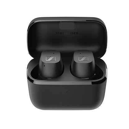 Sennheiser CX True Wireless Earbuds - Bluetooth in-Ear Headphones for Music and Calls with Passive Noise Cancellation, Customizable Touch Controls, Bass Boost, IPX4 and 27-Hour Battery Life, Black