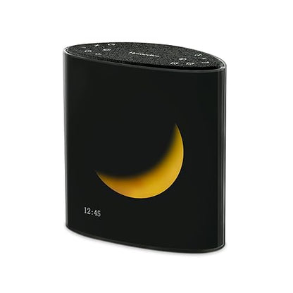 Homedics Sound Sleep Moon Dream Sound Machine and Alarm Clock, Enhance Sleep,18 Soothing Sounds, Lunar Display, Bluetooth® Connectivity Speaker, and Adjustable Brightness