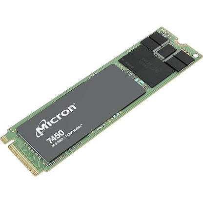 Micron SSD 7450 Pro|480GB|M.2|NVMe|3D NAND|Write Speed 700MBytes/sec|Read Speed 5000MBytes/Sec|TBW 800TB|MTBF 20000000 Hours|MTFDKBA480TFR-1BC1Z. ABYYR