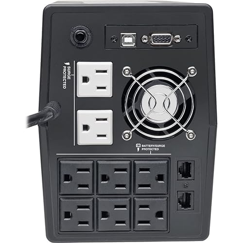 TRIPP LITE SMART1500TSU UPS 1440VA 1200W Line-Interactive UPS - 8 NEMA 5-15R Outlets, Tower 1440VA/1200W