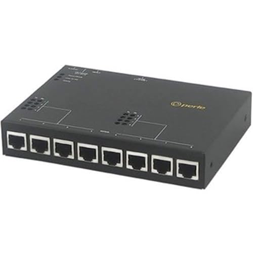 Perle IOLAN SDG8 P Device Server - 512 MB - Twisted Pair - 1 x Network (RJ-45) - 8 x Serial Port - 10/100/1000Base-T - Gigabit Ethernet - Management Port - Wall Mountable, Panel-mountable, Rail-mountable