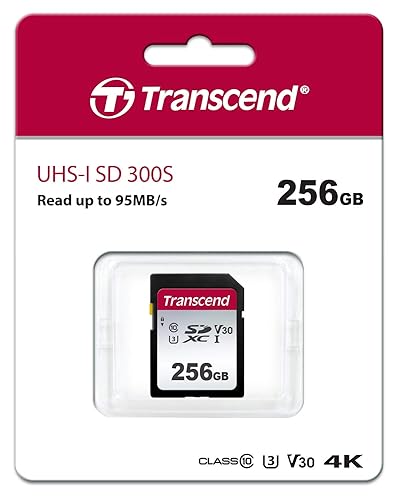 Transcend 256 GB Class 10/UHS-I (U3) SDXC - 95 MB/s Read - 45 MB/s Write