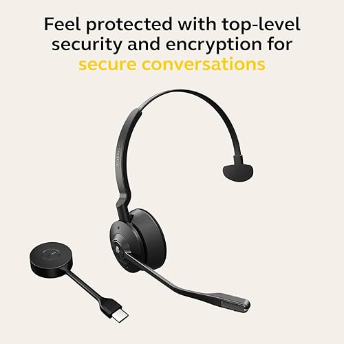 Jabra Engage 55 - USB-C MS Mono Wireless Headset/Music Headphones MS Teams (USB-C) Mono