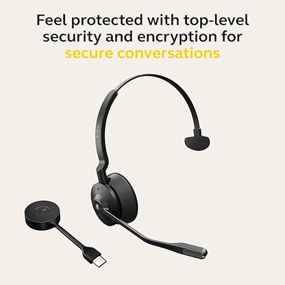 Jabra Engage 55 - USB-C MS Mono Wireless Headset/Music Headphones MS Teams (USB-C) Mono