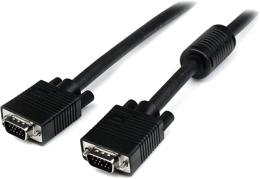 StarTech.com 50 ft / 15m Coax High Resolution Monitor VGA Video Cable - HD15 to HD15 M/M (MXT101MMHQ50), Black 50 ft / 15m Standard Packaging