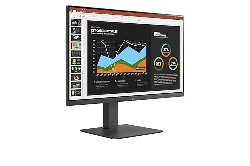 LG 27BR650B-C 27" Class Full HD LCD Monitor - 16:9 - 27" Viewable - In-plane Switching (IPS) Technology - 1920 x 1080 - Speakers - HDMI - DisplayPort