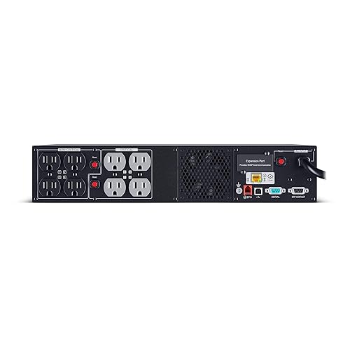 CyberPower PR1500RT2UC Smart App Sinewave UPS System, 1500VA/1500W, 8 Outlets, 2U Rack/Tower, Built-in Cloud Monitoring Standard 1500VA