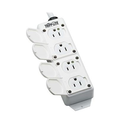 Tripp Lite Safe-IT 4-Outlet Medical Grade Power Strip for Patient Care Vicinity, 15ft Cord, UL 2930 and NFPA 99 Certified, Outlet Safety Covers, Dual Grounding, (PS-415-HGDG)