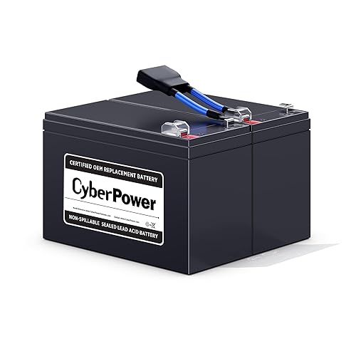 CyberPower RB1290X2A UPS Replacement Battery Cartridge; Maintenance Free; User-Installable, 12V/9Ah