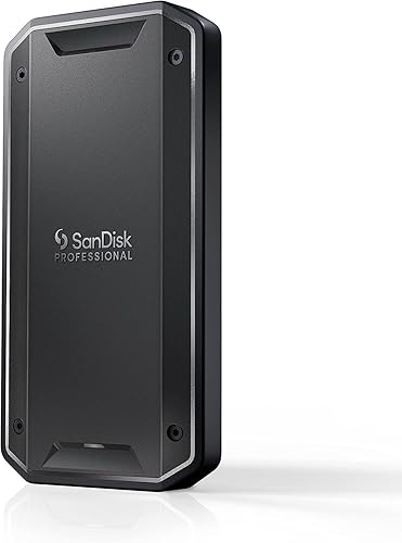 SanDisk Professional 2TB PRO-G40 SSD - Up to 3000MB/s, Thunderbolt 3 (40Gbps), USB-C (10Gbps), IP68 dust/Water Resistance, External Solid State Drive - SDPS31H-002T-GBC1D [exFAT Version]