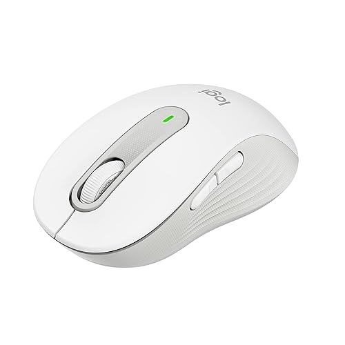 Logitech Signature M650 Wireless Mouse - For Small to Medium Sized Hands, 2-Year Battery, Silent Clicks, Customizable Side Buttons, Bluetooth, for PC/Mac/Multi-Device/Chromebook - Off White Off White Right Handed Small-Medium Size
