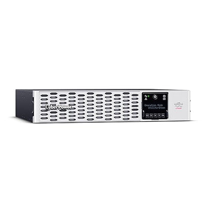 CyberPower PRL1500RT2UC Smart App Sinewave UPS Battery Backup and Surge Protector, 1500VA/1500W, 8 Outlets, 2U Rack/Tower, AVR, Lithium, UL Certified