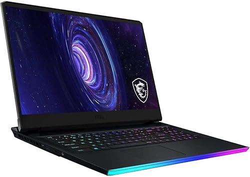 MSI GE76 Raider 17.3" FHD 144Hz Gaming Laptop - 12th Gen Intel Core i9-12900H up to 5.0 GHz Processor, 16GB RAM, 8TB (2 x 4TB) NVMe SSD, GeForce RTX 3060, Windows 10 Home, Titanium Blue