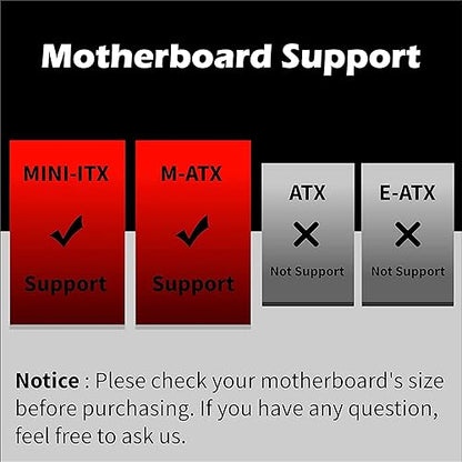 Montech AIR 100 ARGB, Micro-ATX, Tempered Glass - Schwarz AIR 100 ARGB BLACK Black