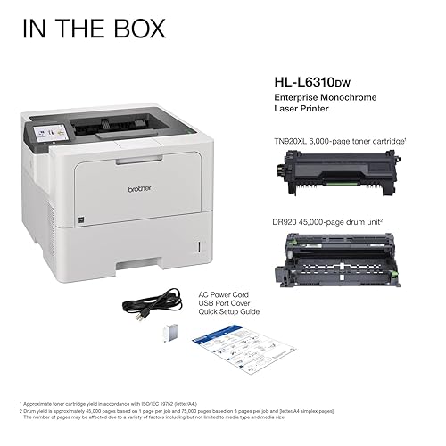 Brother HL-L6310DW Enterprise Monochrome Laser Printer with Low-Cost Printing & Large Paper Capacity New Model: HLL6310DW