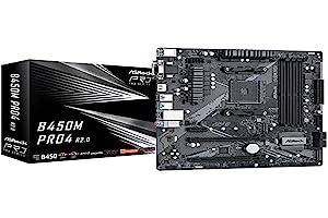 ASROCK B450M PRO4 R2.0 Socket AM4/ AMD B450/ DDR4/ SATA3&amp;USB3.2/ M.2/ Micro ATX Motherboard