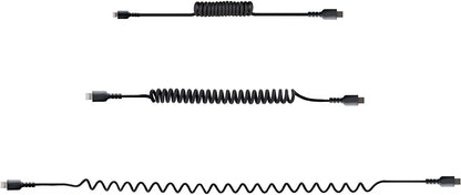StarTech.com 20in / 50cm USB C to Lightning Cable, MFi Certified, Coiled iPhone Charger Cable, Black, Durable TPE Jacket Aramid Fiber, Heavy Duty Coil Lightning Cable (RUSB2CLT50CMBC) 50cm / 20 in USB-C