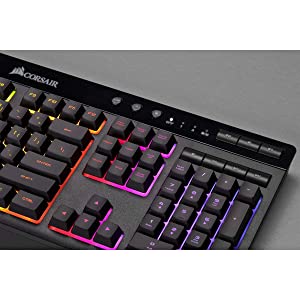 CORSAIR K57 RGB Wireless Gaming Keyboard - <1ms response time with Slipstream Wireless - Connect with USB dongle, Bluetooth or wired - Individually Backlit RGB Keys, Black