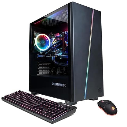 CyberpowerPC Gamer Supreme Liquid Cooled Gaming Desktop Computer, Intel Core i7-13700F 2.1GHz, 16GB RAM, 2TB SSD, NVIDIA GeForce RTX 4060 8GB, Windows 11 Home, Black