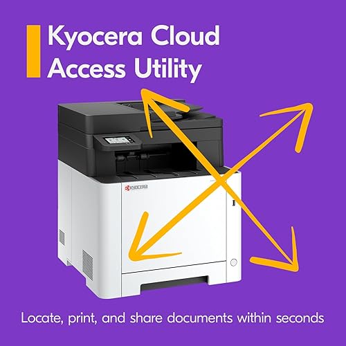 KYOCERA ECOSYS MA2101cwfx All-in-One Color Laser Printer (Print/Copy/Scan/Fax), 22 ppm, 1200 dpi, Wi-Fi Direct, 1GB Memory, 2.7 inch Color Touch Screen Control Panel