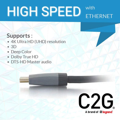 C2g/ cables to go C2G HDMI Cable, Ethernet, in Wall HDMI Cable, CL2, 50 Feet (15.24 Meters), Cables to Go 50636 50ft