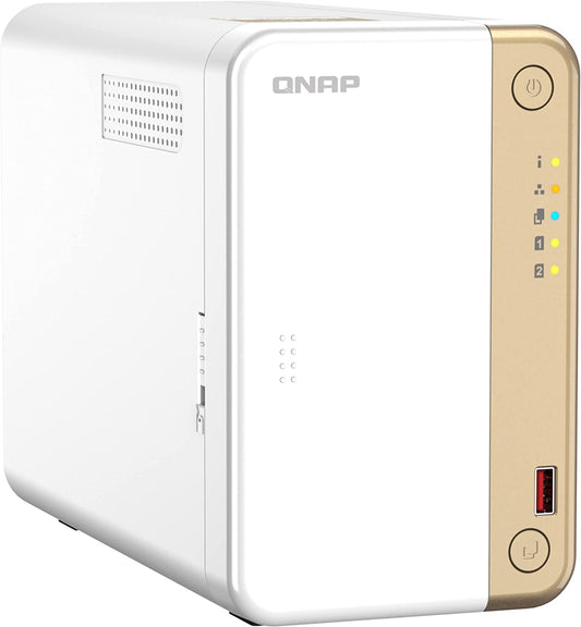 QNAP Turbo NAS TS-262-4G SAN/NAS Storage System 2 Bay - 4G RAM TS-x62