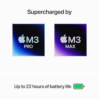 Apple 2023 MacBook Pro Laptop M3 Pro chip with 12-core CPU, 18-core GPU: Built for Apple Intelligence, 16.2-inch Liquid Retina XDR Display, 18GB Unified Memory, 512GB SSD Storage; Silver, English English 512GB Storage / Silver M3 Pro chip