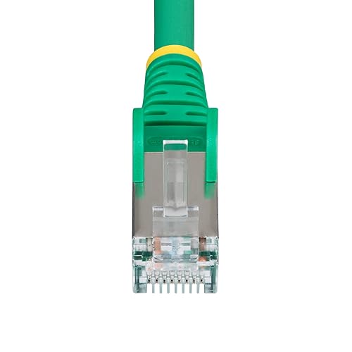 StarTech.com 50ft Green CAT6a Ethernet Cable, Snagless RJ45, 10GbE, 100W PoE++, S/FTP, 500MHz, 27AWG Pure Bare Copper, LSZH Green 50 ft.