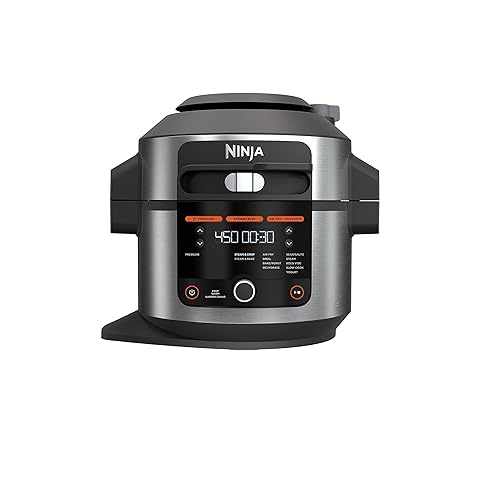 Ninja OL500C, Foodi 13-in-1 6.5-qt. (6.2L) Pressure Cooker Steam Fryer with SmartLid, Black/Silver (Canadian Version) 13-in-1 Cooker