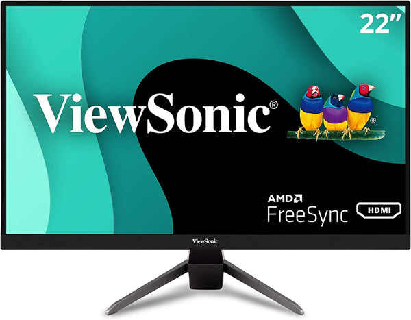 ViewSonic VX2267-MHD 22 Inch 1080p Gaming Monitor with 75Hz, 1ms, Ultra-Thin Bezels, FreeSync, Eye Care, HDMI, VGA, and DP 22-Inch 1ms Monitor