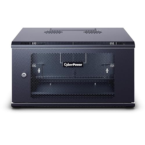 CyberPower Carbon CR6U61003 6U Wall Mount Enclosure, Black