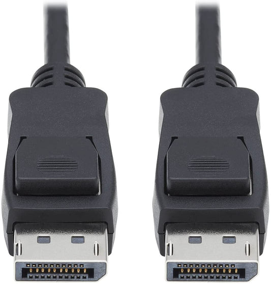 Tripp Lite High Speed HDMI Cable, DP 1.4 Cable with Latching Connectors, 8K High-Definition Video, HDR, 4:2:0, HDCP 2.2 (M/M) 1 ft, Black (P580-001-V4)