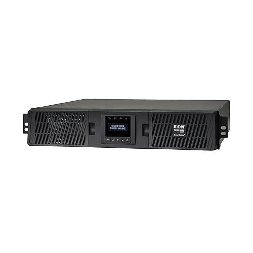 Tripp Lite 1500VA Smart Online UPS, 1.35kW Double-Conversion, 2U LCD USB DB9 (SU1500RTXLCDN)