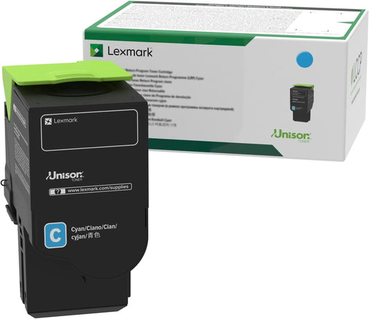 Lexmark 78C10C0 Return Program Cartridge Toner, Standard, Cyan