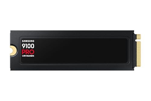 Samsung 9100 PRO with Heatsink - 2TB PCIe 5.0 x4, NVMe 2.0, M.2 Internal SSD, Up to 14,700MB/s, Fast Speed, Thermal Contorl, MZ-VAP2T0CW