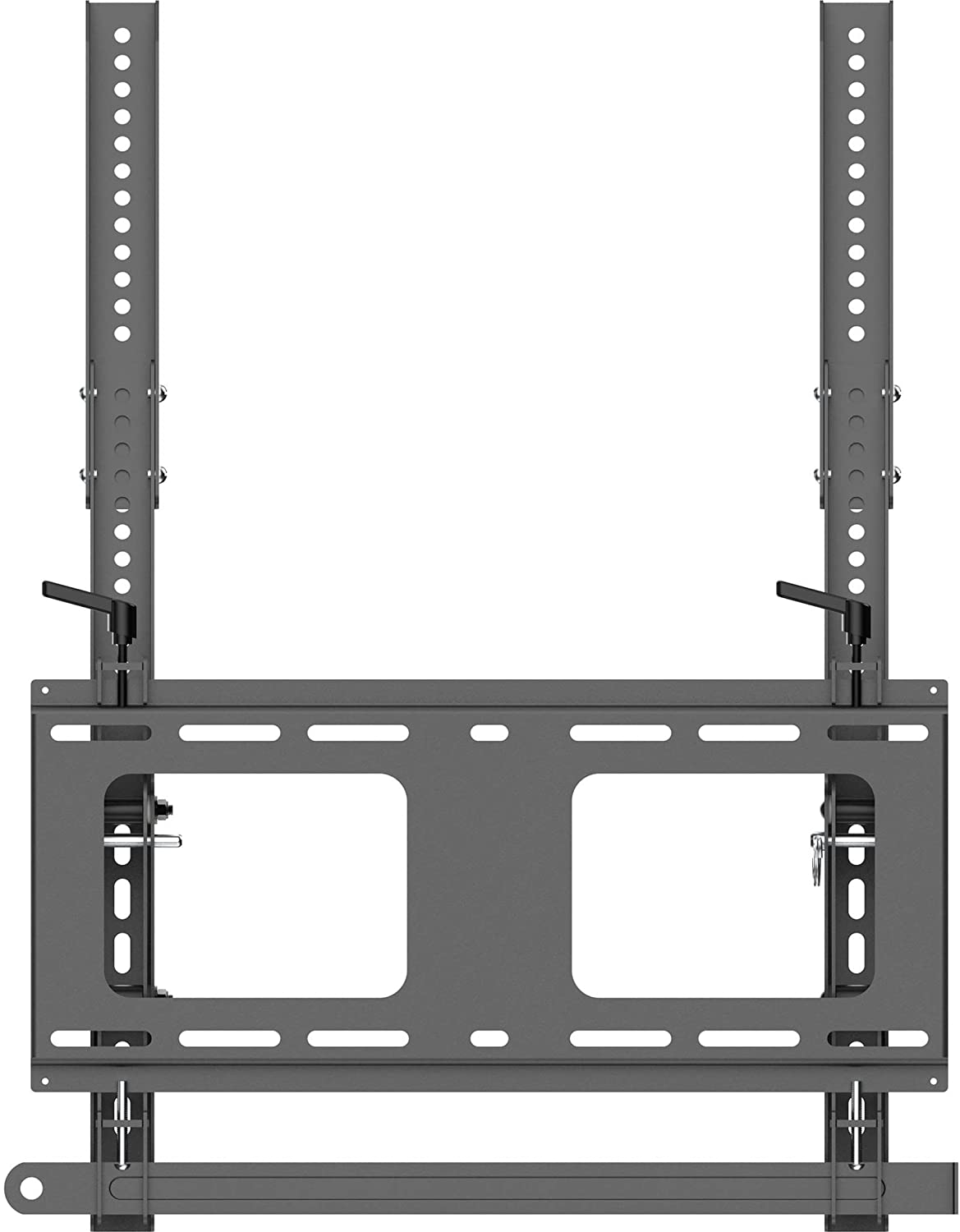 StarTech.com Portrait/Vertical TV Wall Mount - Heavy Duty TV Wall Mount - 40-55" VESA Display (110lb/50kg)- Tilting Low Profile Television Digital Signage Mount with Lockable Security Bar (FPWTLTPORT)