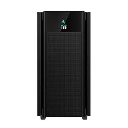 DeepCool CH510 MESH DIGITALMid-Tower ATX Computer Case, Digital LCD Display for CPU/GPU Temps, Airflow Style Mesh Panels, Magnetic Tempered Glass Window with Safety Lock, Black