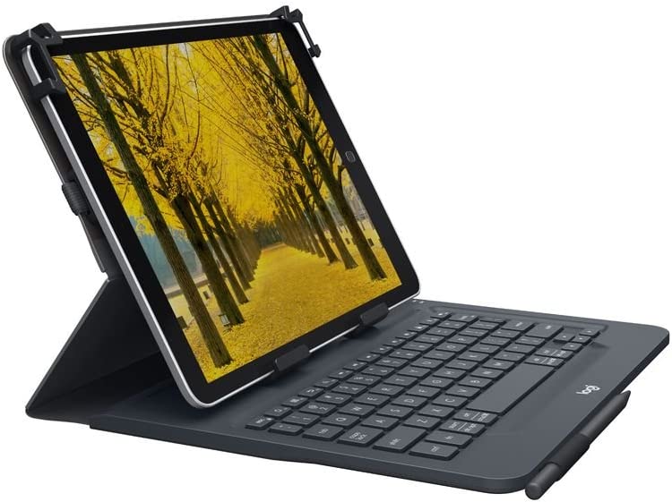 Logitech Universal Folio with Integrated Bluetooth 3.0 Keyboard for 9-10" Apple, Android, Windows Tablets