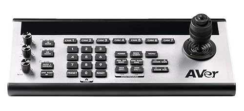 AVer Professional PTZ Camera Controller - 255 Controllable Cameras - Pan, Tilt, Zoom Control OLED USB Port - Serial Port - Network (RJ-45) Port