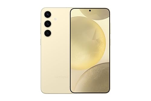 AI Enabled Samsung Galaxy S24+ 5G (Unlocked, CAD Version & Warranty) Amber Yellow 256GB, 120 Hz AMOLED Display, 50MP Camera, 8K Video, Nightography Amber Yellow 256 GB S24+ Phone Only