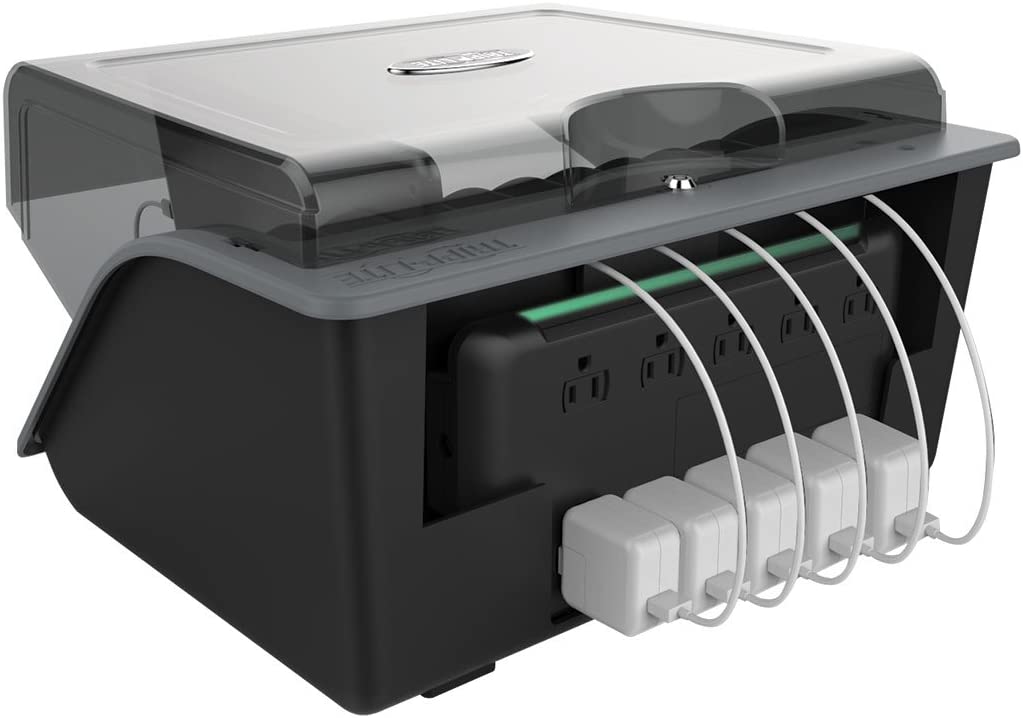 Tripp Lite (CSD1006AC) 10-Device Desktop AC Charging Station with Surge Protector for Tablets, Laptops and E-Readers Desktop 10 (AC)
