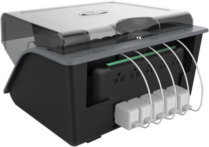 Tripp Lite (CSD1006AC) 10-Device Desktop AC Charging Station with Surge Protector for Tablets, Laptops and E-Readers Desktop 10 (AC)
